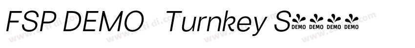 FSP DEMO   Turnkey S字体转换